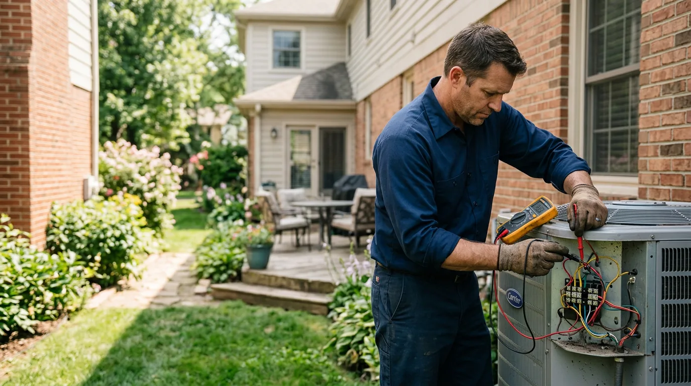 HVAC technician working near Rockford, MI